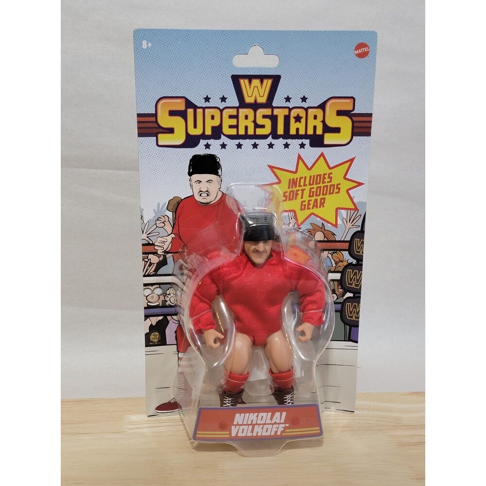 WWE Superstars Series 15 NIKOLAI VOLKOFF Wrestling Action Figure NIP Classic WWF